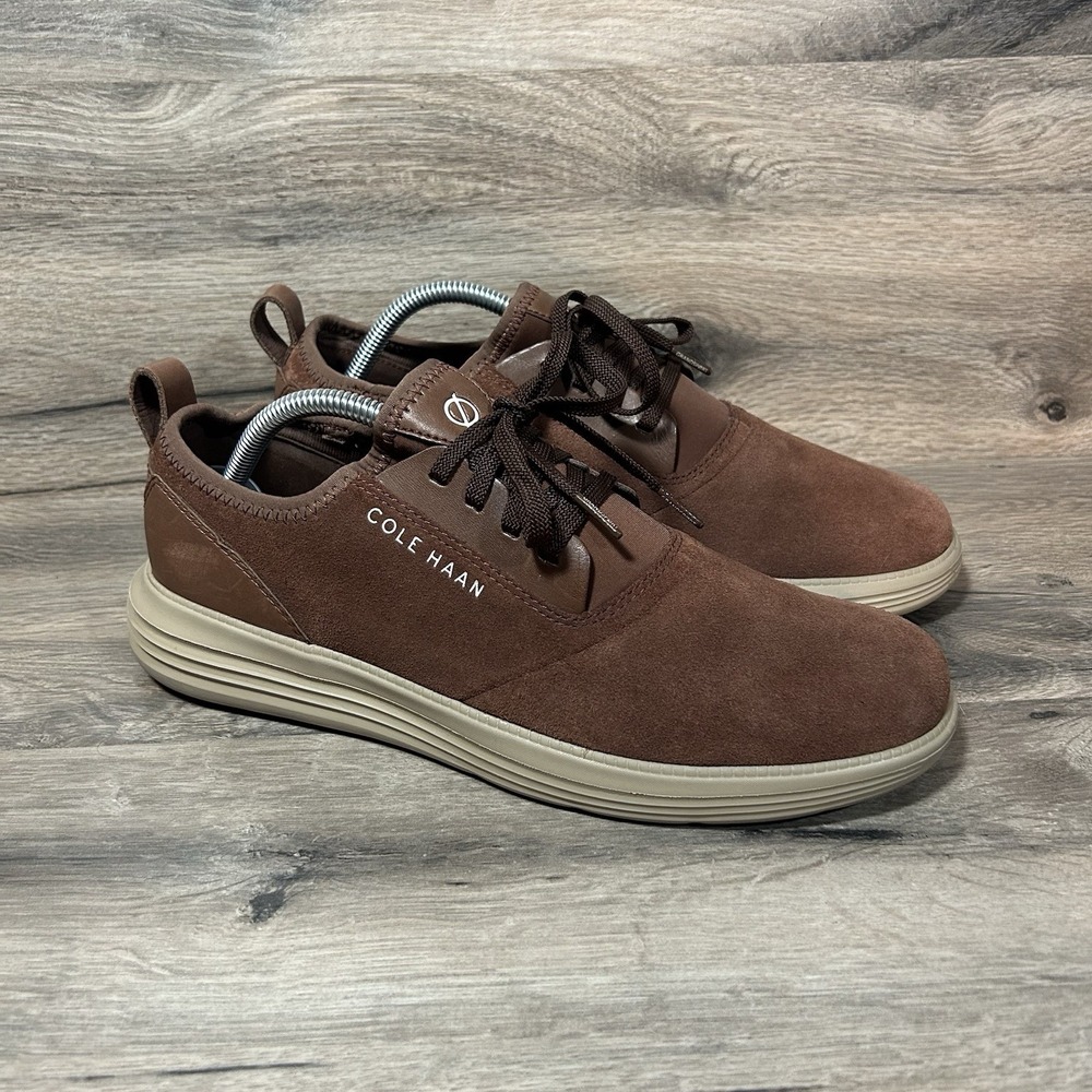 Cole Haan Grand Sport $160 Men's Shoes SIze 9 Brown Suede Leather C32577